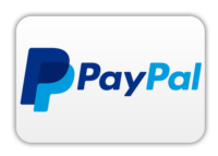 paypal logo weiß mit hellblauer und dunkelblauer schrift