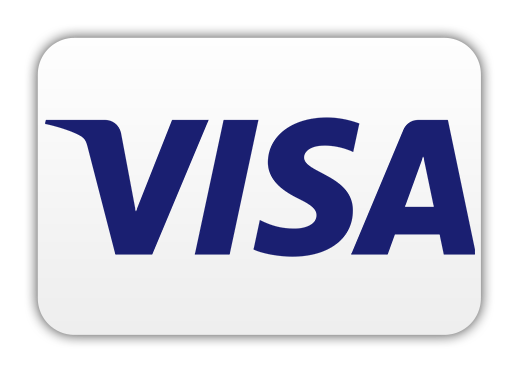 visa logo weiß mit dunkelblauer schrift